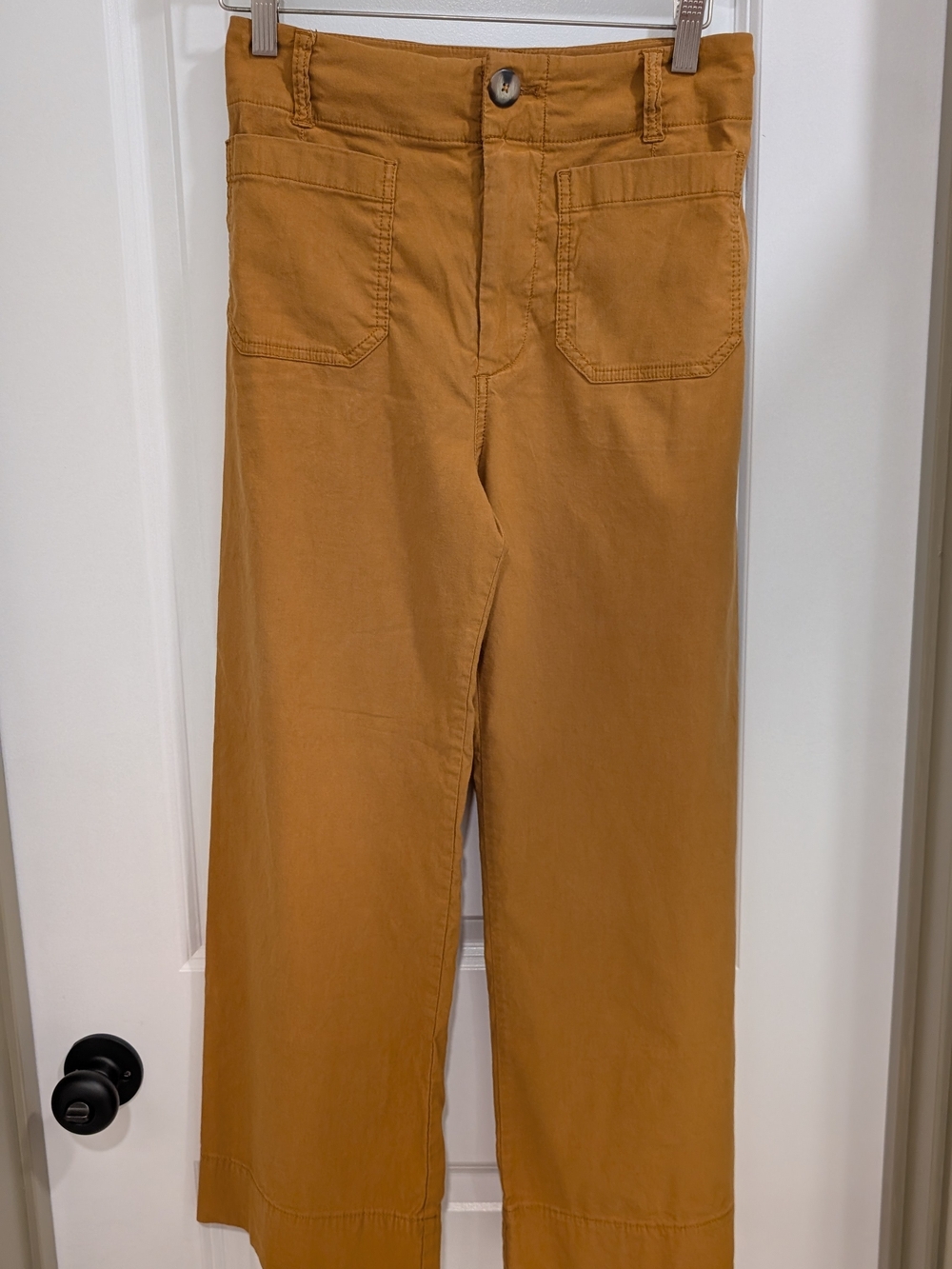 Maeve By Anthropologie Wide-Leg Colette Pants in Mustard Size 26